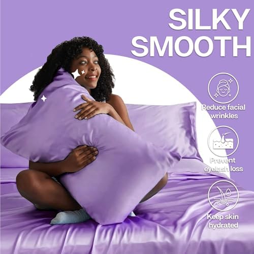 MR&HM Satin Pillowcase 2 Pack, Standard Size 20"x26" - Image 3