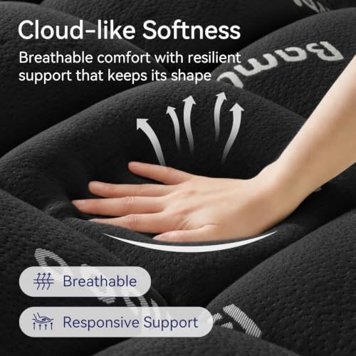 ELEMUSE Queen Size Bamboo Viscose Mattress Topper, Thick Pillow Top Pad - Image 2