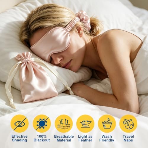 15PCS Satin Eye Mask, 5-Color Silk Sleep Masks Set, Silky Blindfold - Image 5