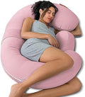 QUEEN ROSE Cooling E Shaped Pregnancy Pillows, Detachable Maternity Body Pillow by QUEENROSE