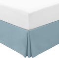 Mellanni Bed Skirt Full Size - Bed Skirting - 15-Inch Tailored Drop Pleated Dust Ruffle - Hotel Luxury Bedding - Wrinkle, Fade, Stain Resistant - 1 Bedskirt (Full, Spa Blue)