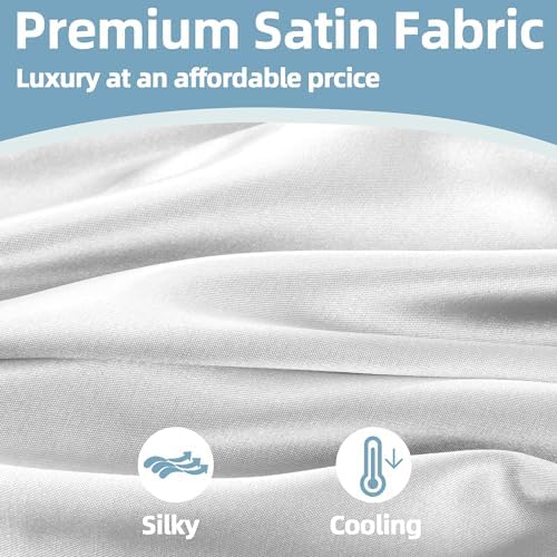 BALAPET Silky Satin Pregnancy Pillow Cover, U Shaped Luxurious Smooth Maternity - Image 3