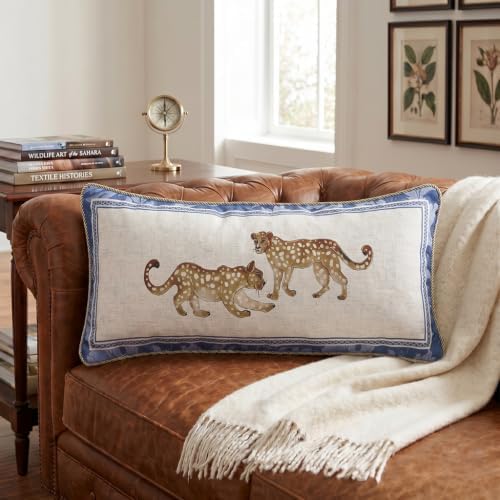 patdrea Designer French Vintage Linen Throw Pillow Cover - Image 3
