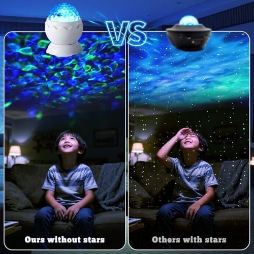 Galaxy Projector, Light Projector, Night Light Projector with Remote Control, Galaxy Light Projector, for Kids Adults, Bedroom, Home Theater, Christmas, Birthdays (White) - Image 5