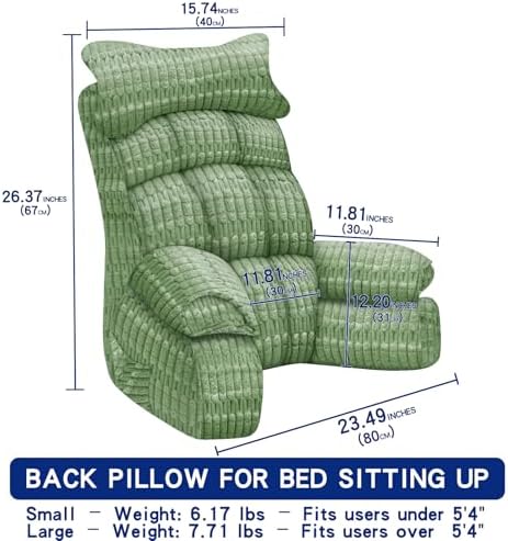 YDCEULARDOH Reading Pillow for Bed Adult – Large Bed Pillow - Image 6