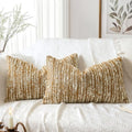 Artscope Lumbar Throw Pillow Cover 12x20 Inch Set of 2 Super Thick Pillow Cover by Artscope