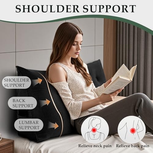 Headboard Pillow Twin, Wall Backrest Wedge Pillow Headboard - Image 3