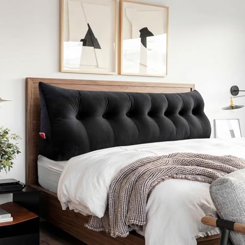 Bed Wedge Headboard Pillow King Bedrest Reading Pillow by Bncktrd