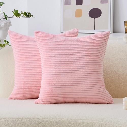 Home Brilliant Pink Euro Sham Covers by HomeBrilliant