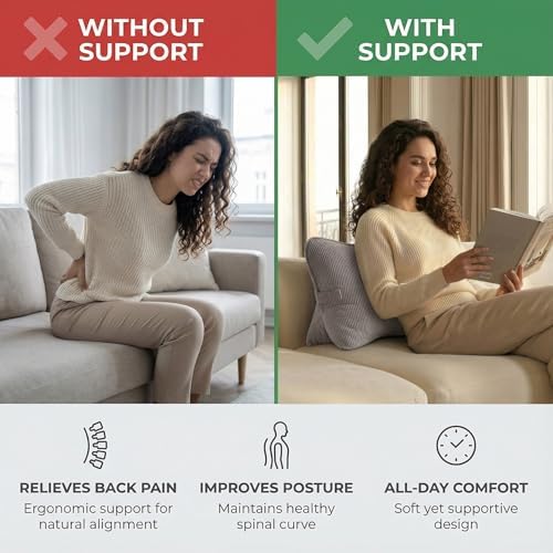 Pat. Pend. Corduroy Lumbar Support Pillow - Image 2