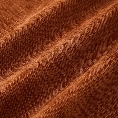 Allorry Throw Pillow Covers 18x18 Orange Chenille Solid Home DecorSY014H18 - Image 3