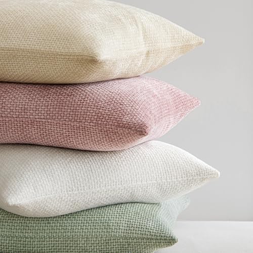 MIULEE Decorative Couch Throw Pillow Covers 16x16 Inch Neutral Cream 2 Pack - Image 4