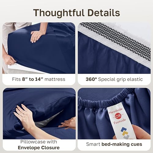 California Design Den 100% Organic Cotton Twin Bed Sheets - Image 4