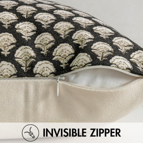 MIULEE Floral Print Decorative Euro Pillow Covers 22x22 - Image 6