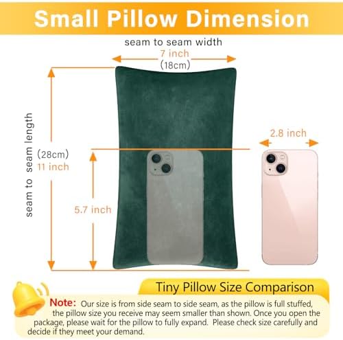 1 MIDDLE ONE 2 Pack Small Pillow, Memory Foam Mini Pillow 11 X 7 Inches - Image 2