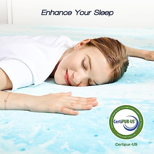 Sweetcrispy Memory Foam Mattress Topper, King Size, 2 Inch - Image 6
