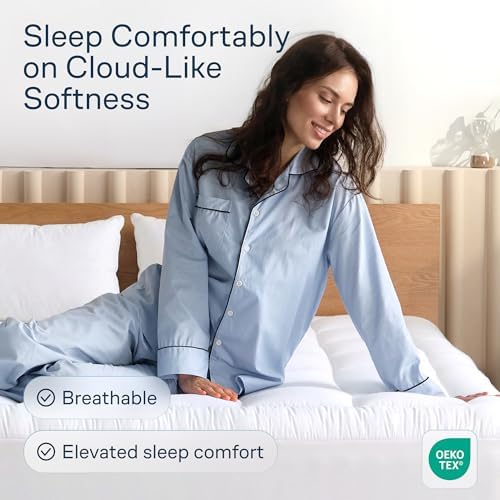 Niagara Sleep Solution 100% Cotton Top Twin XL Mattress Pad, Pillow Top - Image 2