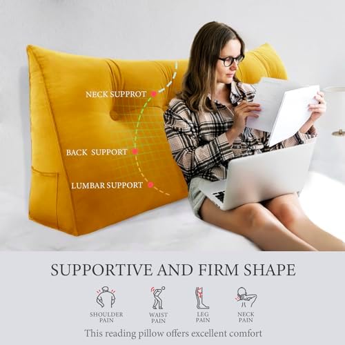 11 lbs Thickened Queen Wedge Pillow Headboard Body Positioner Bed Wedge Pillow - Image 3
