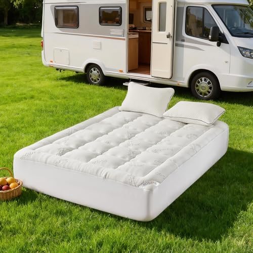 BEDLORE RV Queen Mattress Topper, Pillow Top Mattress Pad - Image 4