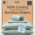 Bambaw 100% Viscose Derived from Bamboo Sheets Twin Size Set – 4-Piece Twin by Bambaw