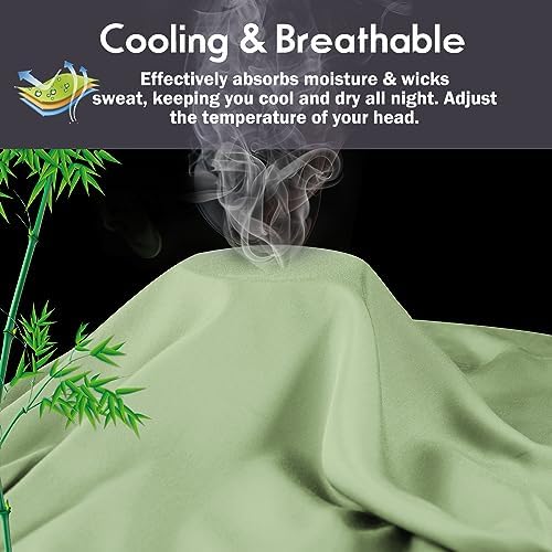 Pillowcases King Size 2 Pack, Cooling Viscose from Bamboo Pillow Cases - Image 3