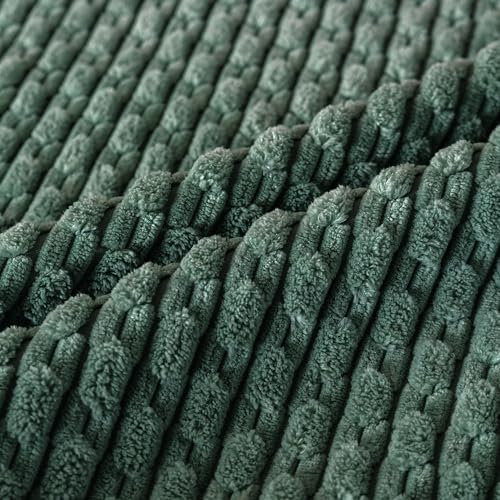 Set of 4 Teal Green Decorative Throw Pillow Covers 18x18 Inch Corduroy Pillow - Image 5