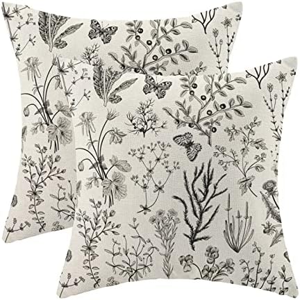 AEIOAE Spring Pillow Covers 16x16 Inch Set of 2, Seasonal Floral Outdoor by AEIOAE
