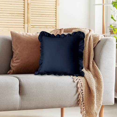 KKJIAF 2 Pack Ruffle Pillow Cases 22x22 Inches - Image 5