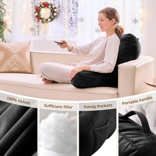 Sasttie Reading Pillow for Bed, Back Pillow for Sitting Up - Image 5