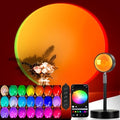 LED Sunset Lamp Projector,Multicolor Changing with USB Port,Sunset Light 180°Rotation for Room Decor,Sunset Lamp for Bedroom,Photography Party,Tiktok Live,Gift for Halloween, Christmas by Easeking