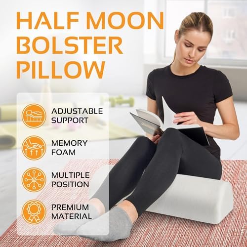AllSett Health Large Half Moon Bolster Pillow - Image 2