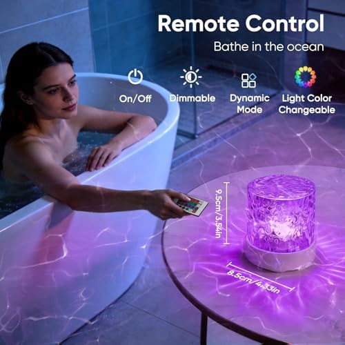 YXQUA Ocean Wave Projector, 16 Colors Northern Lights, Plug-in - Image 2