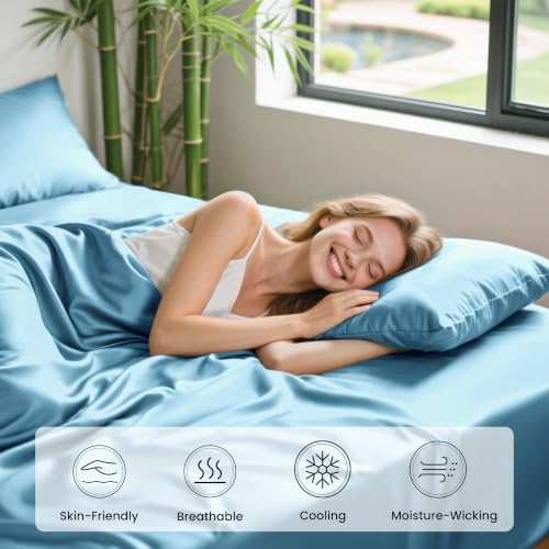 Love's cabin 3 Piece Twin XL Sheet Set, 100% Rayon Derived from Bamboo - Image 5