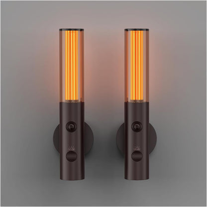 Auto-On Motion Detection Night Lamp - 3 Customizable Modes, Battery Operated LED Light for Dark Spaces (Set of 2)