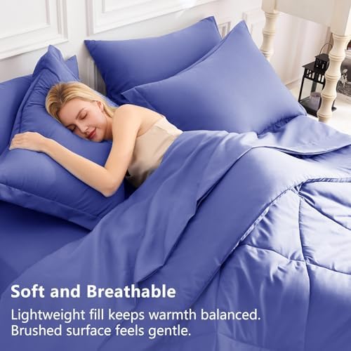 CozyLux Queen Comforter Set 88"x88" Very Peri - Image 3