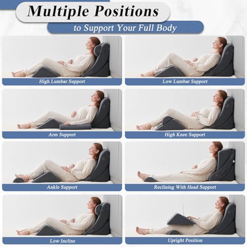 Axelrod 4PCS Orthopedic Bed Wedge Pillow Set, Post Surgery Foam - Image 3