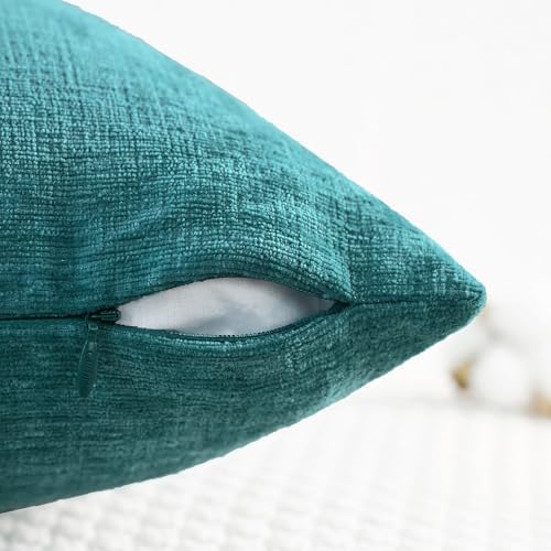 CaliTime Decorative Couch Throw Pillow Covers 26 X 26 Inches Teal - Image 3