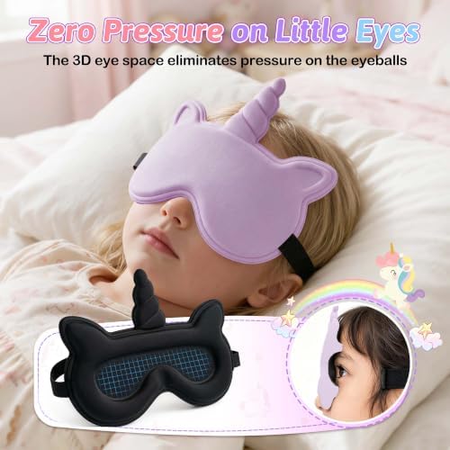 Kids Sleep Mask, Contoured 3D Sleeping Eye Mask - Image 5