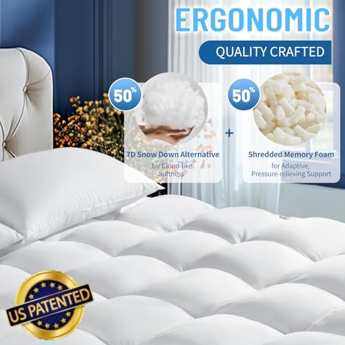 4 Inch Memory Foam Mattress Topper Queen Size - Image 6