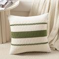 Fancy Homi Set of 1 Boho Moss Green Decorative Throw Pillow Cover 22x22 Inch by Fancy+Homi