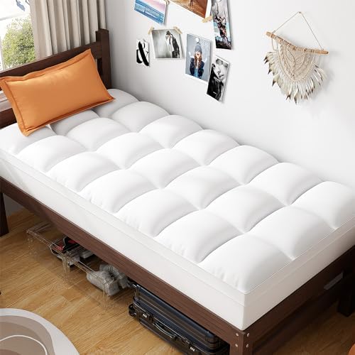 ABENE Twin XL Mattress Topper, Thick Pillow Top Pad, Dorm Room Essentials by ABENE