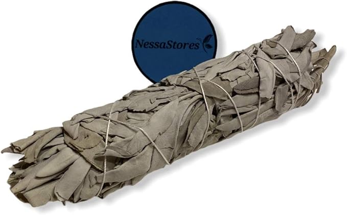 NESSASTORES - California White Sage Smudge Stick Incense 7"-8" Bundle #JC-009 (30 pcs)