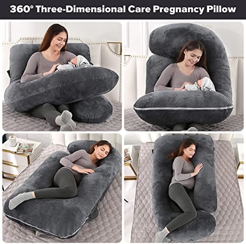 Elover U Shaped Pregnancy Pillow, Full Body Maternity Support - Image 2