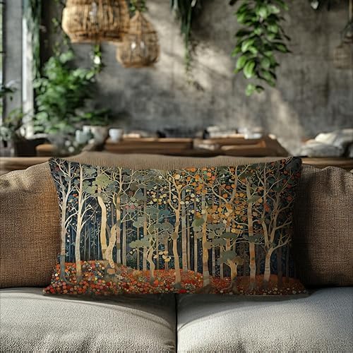 Rustic Autumn Forest Pillow Covers 12x20 Double-Sided, Fall Home Room Decor - Image 6