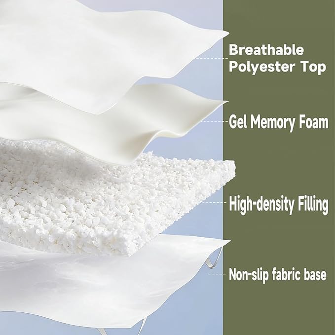 SHOUREN 5 Inch Memory Foam Mattress Topper King - Image 2