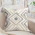 Boho Pillow Covers 18X18 Inch Boho Tufted Throw Pillow Covers Decorative by LOOPUINHOM