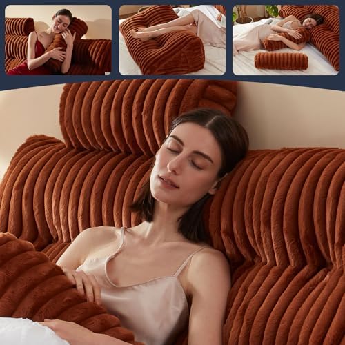 Rycwola Faux Fur Headboard Pillow - Image 3