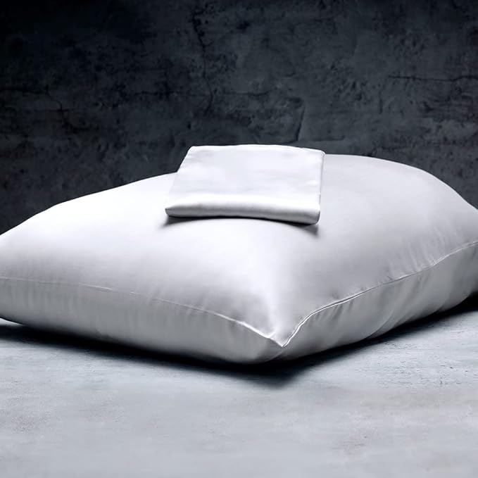 LUXOME 100% Rayon (Viscose) from Bamboo Pillowcase Set (King) | 400 Thread Count | Moisture-Wicking | Envelope Closure | Stone
