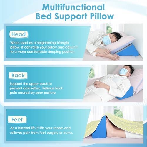 Bed Wedge Pillow For Sleeping Seniors Post Surgery Incline Pillow Bedsore - Image 5