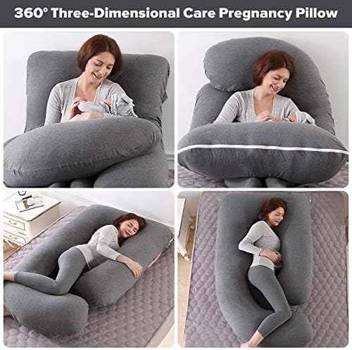 Elover U Shaped Pregnancy Pillow, Full Body Maternity Support - Image 5